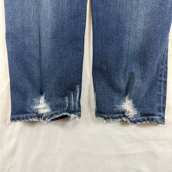 MOUSSY VINTAGE Distressed Skinny Jeans Size 30 Raw Hem Japanese Denim - Picture 10 of 13